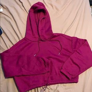 cropped hoodie